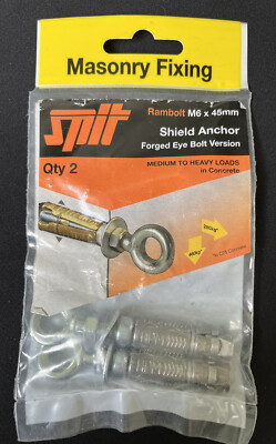 Spieß Rambolzen M6 x 45 mm Schildanker geschmiedet Augbolzen Version Menge: 2 Stück Neu