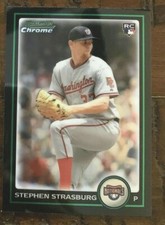Stephen Strasburg RC 2010 Bowman Draft Picks CHROME Rookie#BDP1!Nationals WS MVP