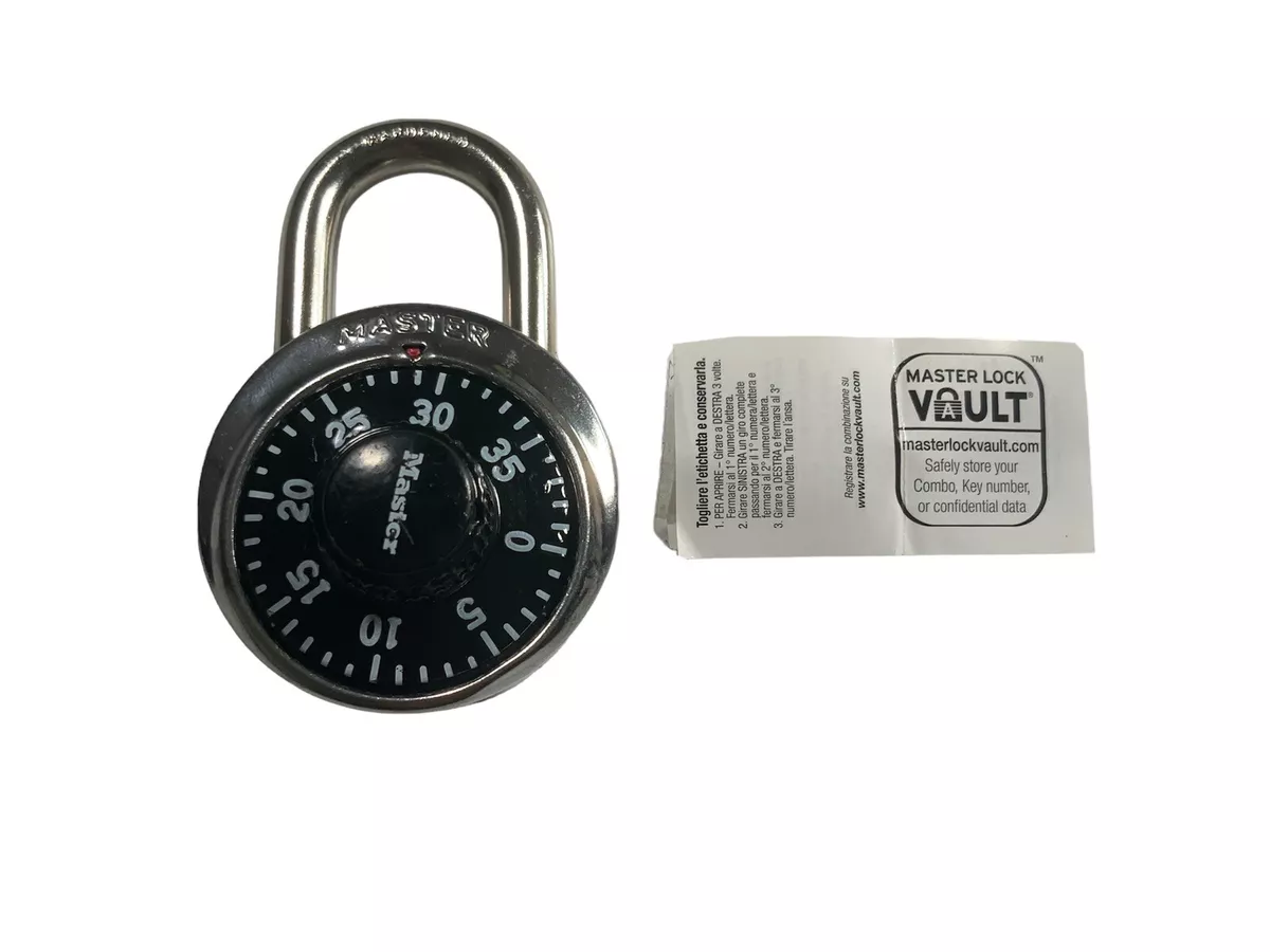 Master Lock® Combination Padlock With 3/4 Shackle, No Control Key Access -  Pkg Qty 5