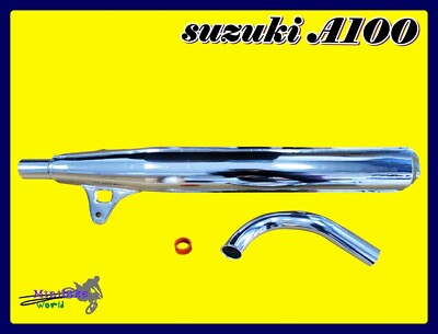 Fit SUZUKI A100 AS100 AC100 EXHAUST MUFFLER & HEADER CONNECTING PIPE & RUBBER
