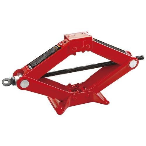 1.5 Ton Red Scissor Jack Heavy Duty Compact Car Truck Lift Garage Shop Tool - Picture 2 of 2