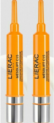 LIERAC Mesolift C15 Serum Ampullen 2x15ml Anti Müdigkeit PZN 16392746 + Proben 