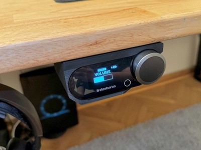 Arctis Nova Pro Steel Series Base Station Under Desk Mount