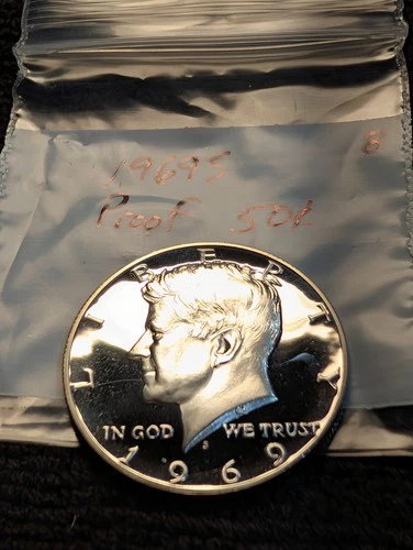 1969-S Proof Kennedy Half Dollar 40% Silver ** From Proof Set **
