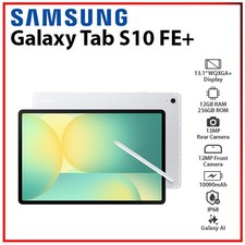 (New) Samsung Galaxy Tab S10 FE Plus 12GB+256GB SILVER Wi-Fi Android PC Tablet