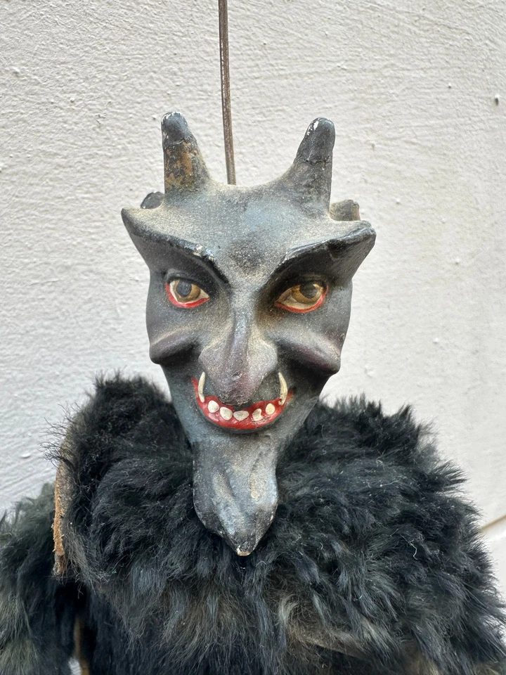 Antique KRAMPUS diavolo devil antico burattino puppe burattino - Изображение 4 из 4