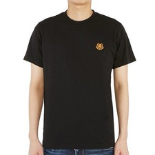 Kenzo Black 100 Cotton T-shirt Orange Tiger Head Crest Patch Men  s L
