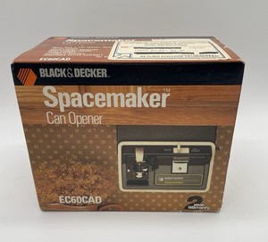 Ouvre-boîte Vintage Black & Decker EC60G Spacemaker - électrique, Beige, Fonctionne