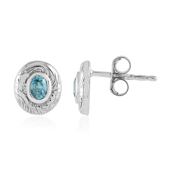 Cavill Damen Ohrringe 925 Silber Plattiert Oval Zirkon 0,585Ct Elegant-image
