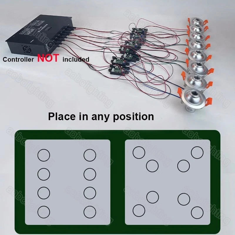 10x Light Ceiling Embedded Laser Door Curtain KTV bar Fat Beam Laser Spotlights - Image 4 of 4