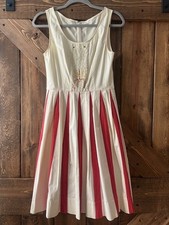 Anthropologie by Snak | Fit and Flare Dress Beaded Bodice Pleated Skirt 6
