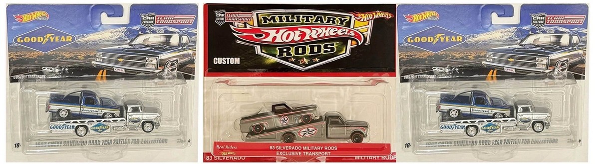 3 Custom '83 Chevy Silverado Hot Wheels Transports: Good Year