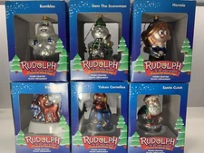 Rudolph The Red Nosed Reindeer Brass Key Collection Christmas Ornaments Set Of 6