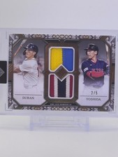 2025 Topps Transcendent Collection Yoshida | Durran Duel Patch /5 Redsox