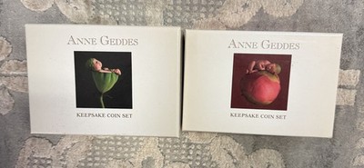 2012 Niue $2 Anne Geddes Keepsake Silver Proof Coin Set Pair New Zealand Mint