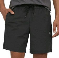 NEW-Quiksilver Men's Comfort Stretch Dry Flight Active Short Dark Gray-Size XXL