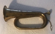 Vintage Brass Bugle Horn Fox Hunt English Country