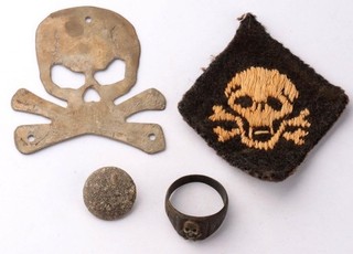 Set German empire Ring war period WWI Patch Germany WW1 Handmade Trench art Army