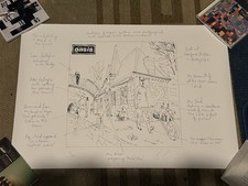 Oasis- Some Might Say Ltd Edition Illustration Print Microdot,  A2 , 19/100 