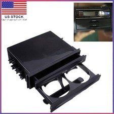 Universal Car Dash Trim Double Din Radio Pocket Kit Drink Cup Holder Storage Box