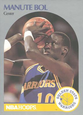1990-91 NBA Hoops Manute Bol #112 Warriors