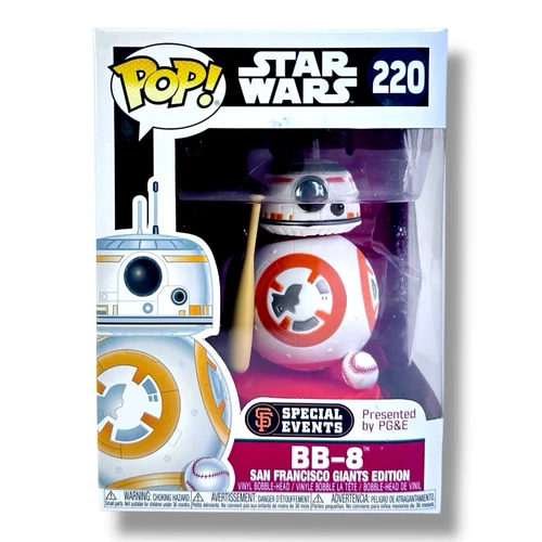 Funko Pop! Star Wars: BB-8 BOX CREASES San Francisco Giants Baseball #220 New