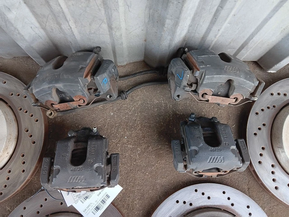01-06 BMW E46 M3 ZCP Competition Brake Calipers With Rotors Set Front Rear OEM - Image 4 of 4