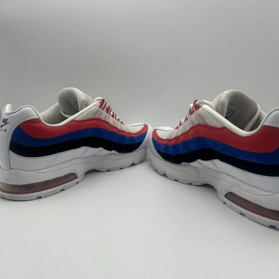 Nike Air Max 95 Zen Sneaker Shoes Lace-Up Low Top Red White Blue Womens 12 - Image 2 of 4
