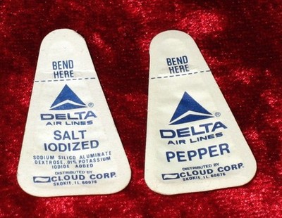 Delta Air Lines, Airways, Air Lines, Salz- & Pfefferstreuer, Set 6