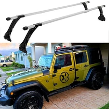 63" Roof Rack Crossbars Kayak Cargo Carrier For Jeep Wrangler JK JL Gladiator JT