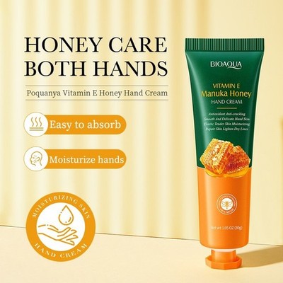 10x BIOAQUA Handcreme   30 g   Manuka Honig & Vitamin E   Feuchtigkeitspflege