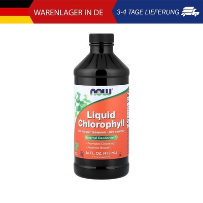 NOW Foods, Liquid Chlorophyll, flüssiges Chlorophyll, natürliche Minze, 473 ml (
