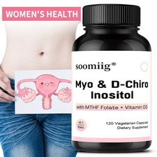 Frauen Myo Inositol D Chiro 120 Kapseln Vitamin D3 Folsäure Hormonelle Balance