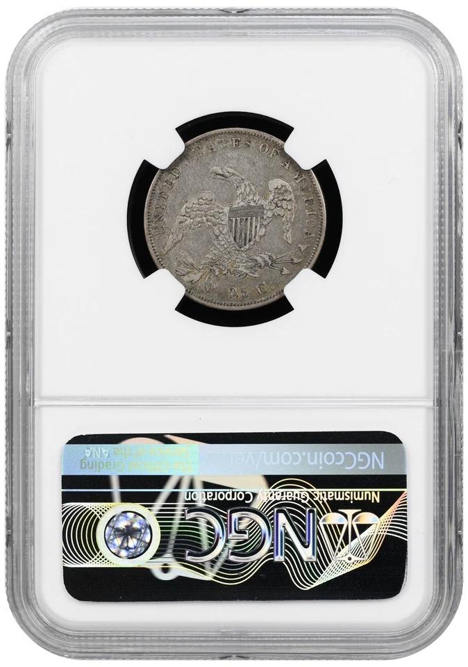1836 25C Capped Bust Quarter - NGC VF30 - Freshly Graded - Free Shipping - Image 2 of 2