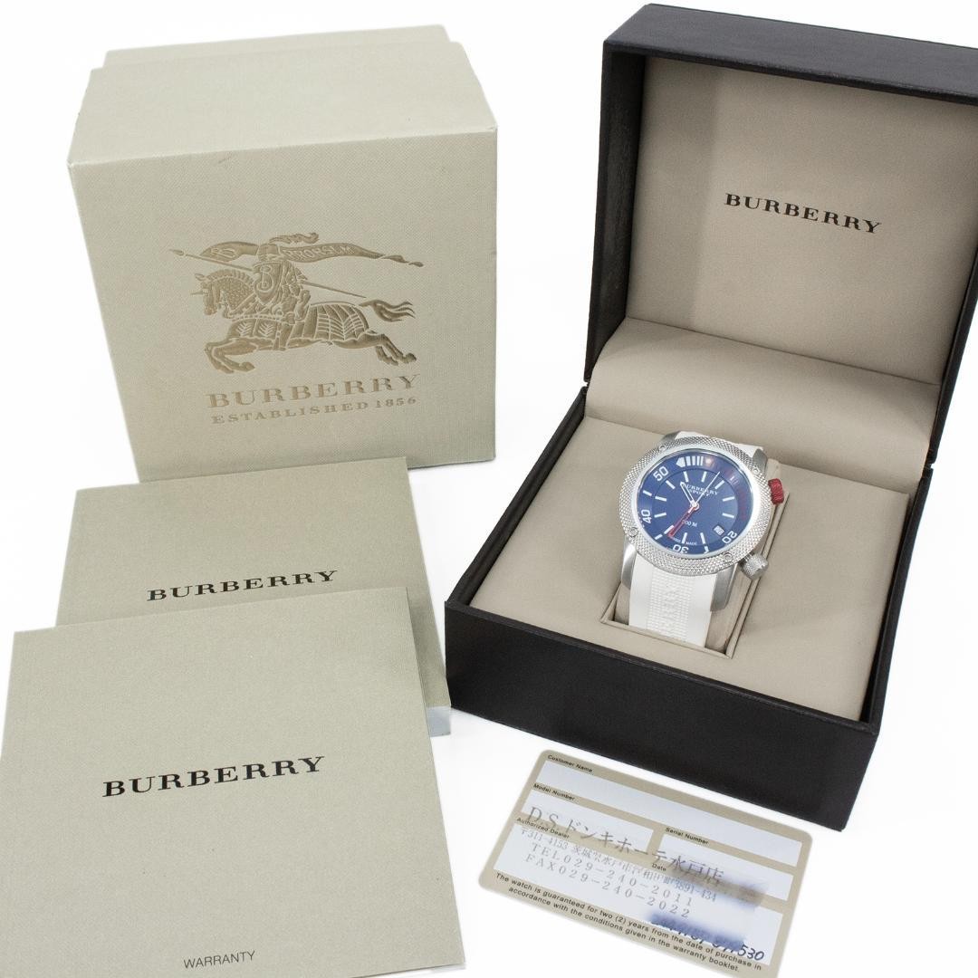 Burberry Watch Men's Sports BU7722 Blue Diver's Watch Logo BURBERRY,17318 thumbnail 10