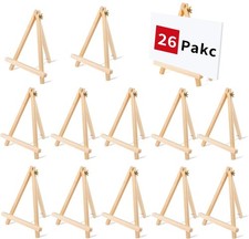 26 PCS 9 Inches Tabletop Easels,Wood Easels, Easel Stand for Painting Canvase...