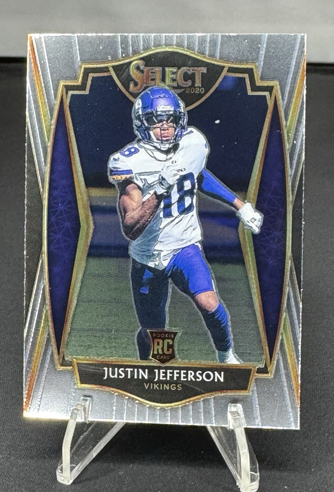 2020 Panini Select - Premier Level Justin Jefferson #161 (RC) Minnesota Vikings