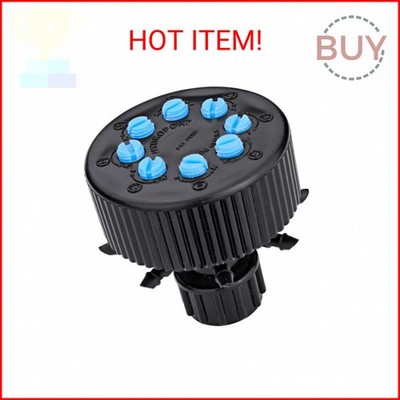 Raindrip 13800UB, Hydro-Port Adjustable Eight-Outlet Bubbler, Drip Irrigation Em