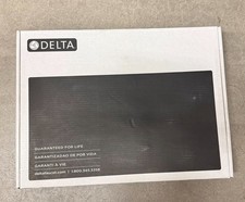 New Delta 39876LF-BL Nicoli Pull-Down Bridge Kitchen Faucet Matte Black