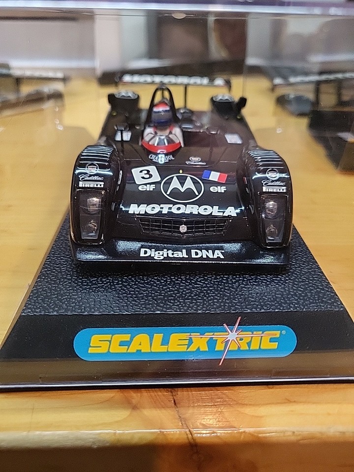 Voiture Scalextric C2259 Cadillac LMP 'Dams No.3' - 1/32 Slot Car, NIB, Collection