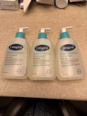 3 Pk Cetaphil Gentle Exfoliating SA Foaming Cleanser - 8 fl oz