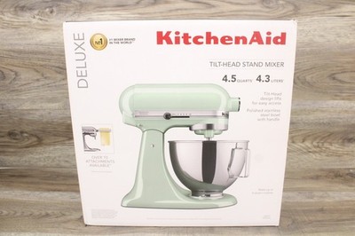 KitchenAid Deluxe Series 4.5 Quart Mixer Stainless Pistachio Green ksm97pt