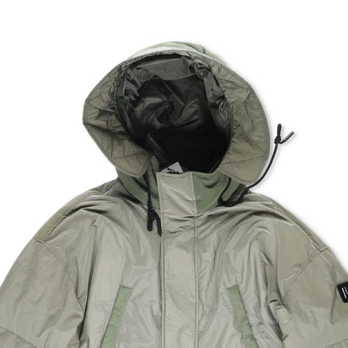 HOLDEN Mens Green Parka Coat Softshell Stand Up Collar Zip Closure M RRP 800 image 2