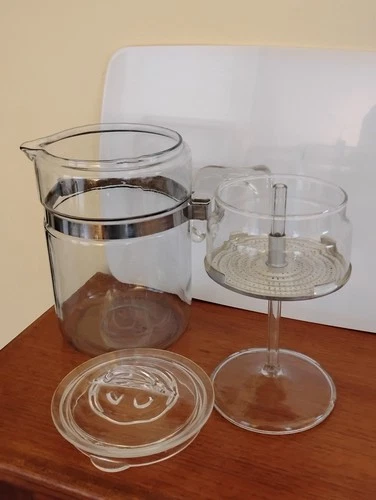Vintage PYREX Glass Coffee Maker Pot Percolator 6-Cup 7826H COMPLETE USA
