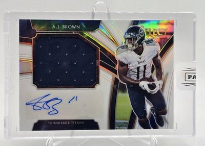 2019 Panini Select AJ Brown Jumbo Signatures 35/35 Bookend (RC) Player Worn/Used