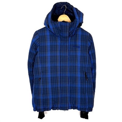 BERGANS OF NORWAY DYNA Women Puffer Jacket Size S Down Fill Insulated Hood Blue