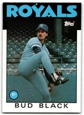 1986 Topps Bud Black Kansas City Royals #697