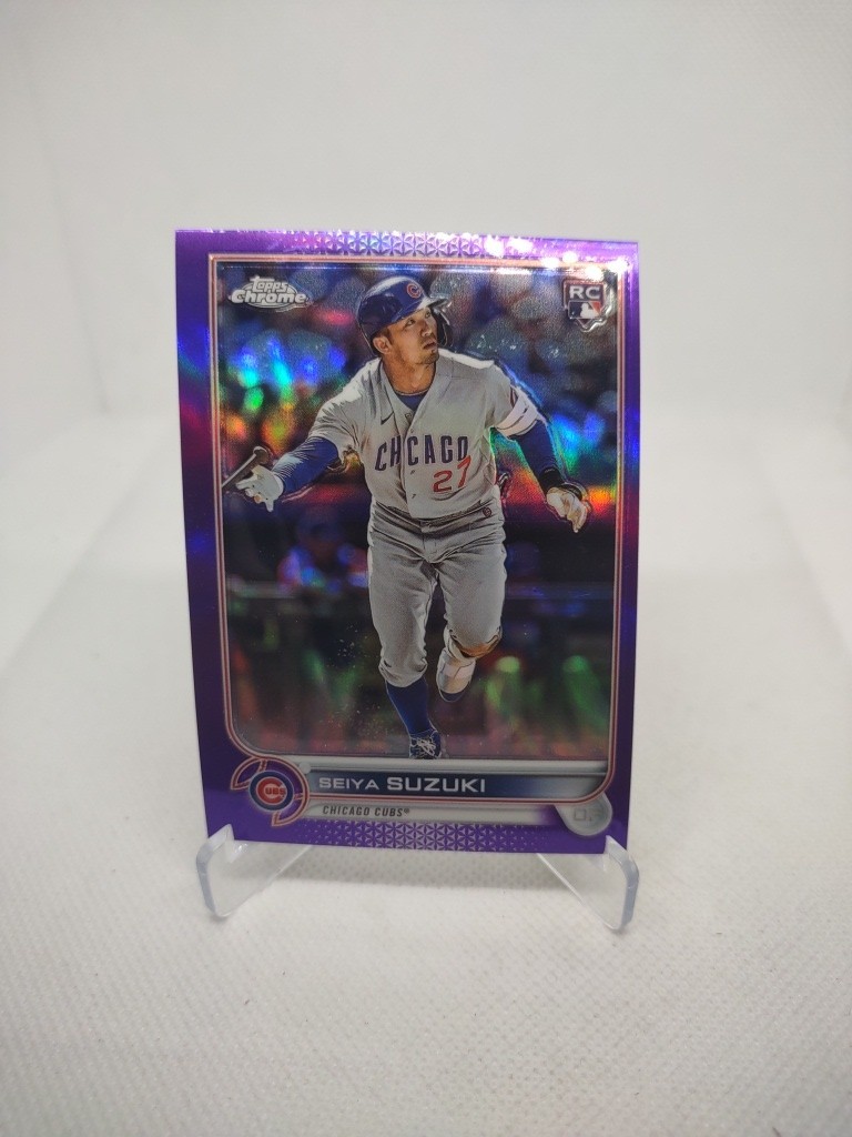 2022 Topps Chrome Update Series - Seiya Suzuki #USC115 Purple Refractor (RC)