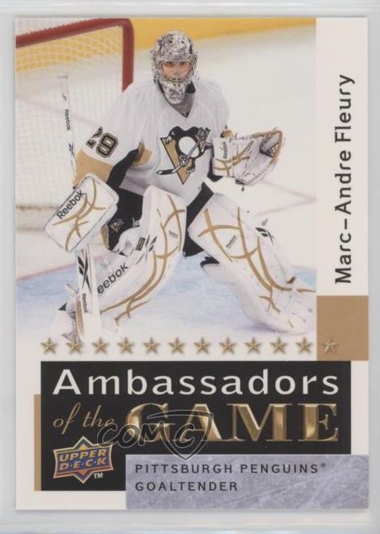 2009-10 Upper Deck Ambassadors of the Game Marc-Andre Fleury #AG48 2d8