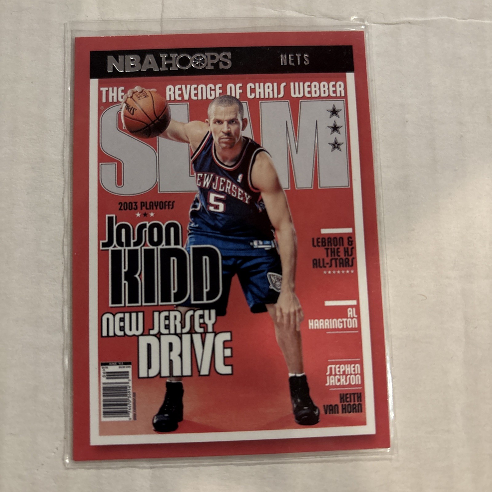 JASON KIDD 2021-22 PANINI NBA HOOPS SLAM #70 NETS HOFer